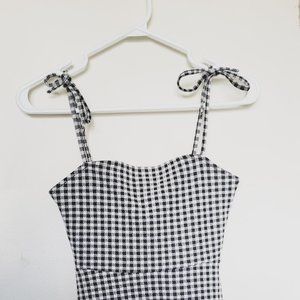 Black and white checkered dress <3
